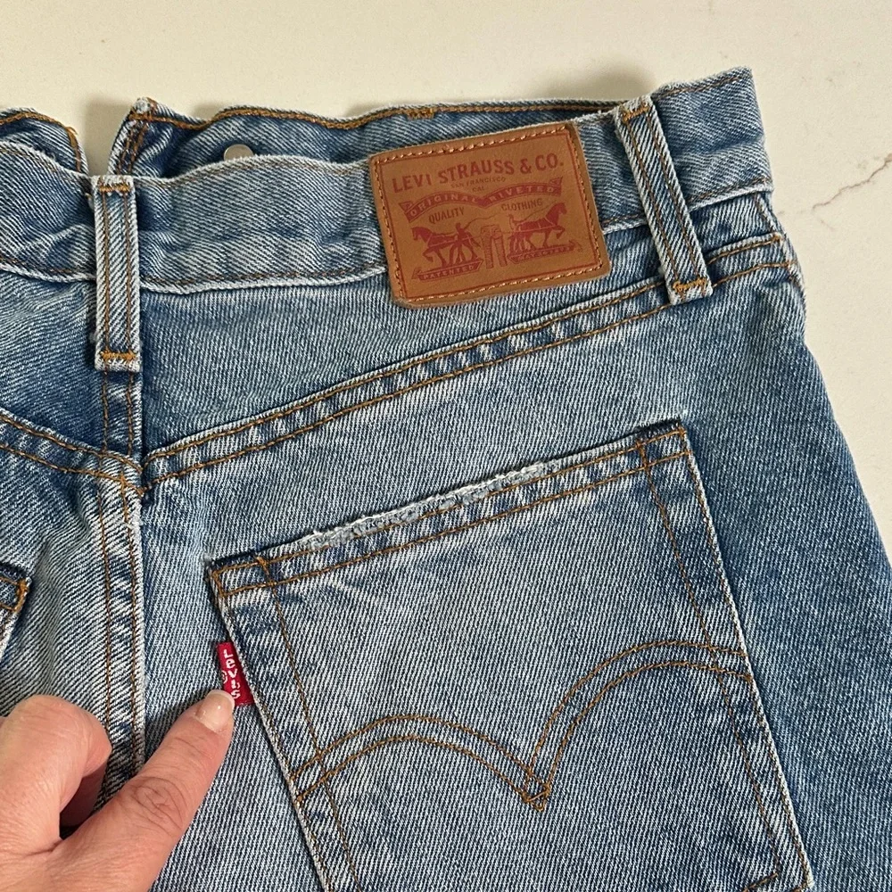 Levi’s Women's Distressed Denim Shorts - Blue